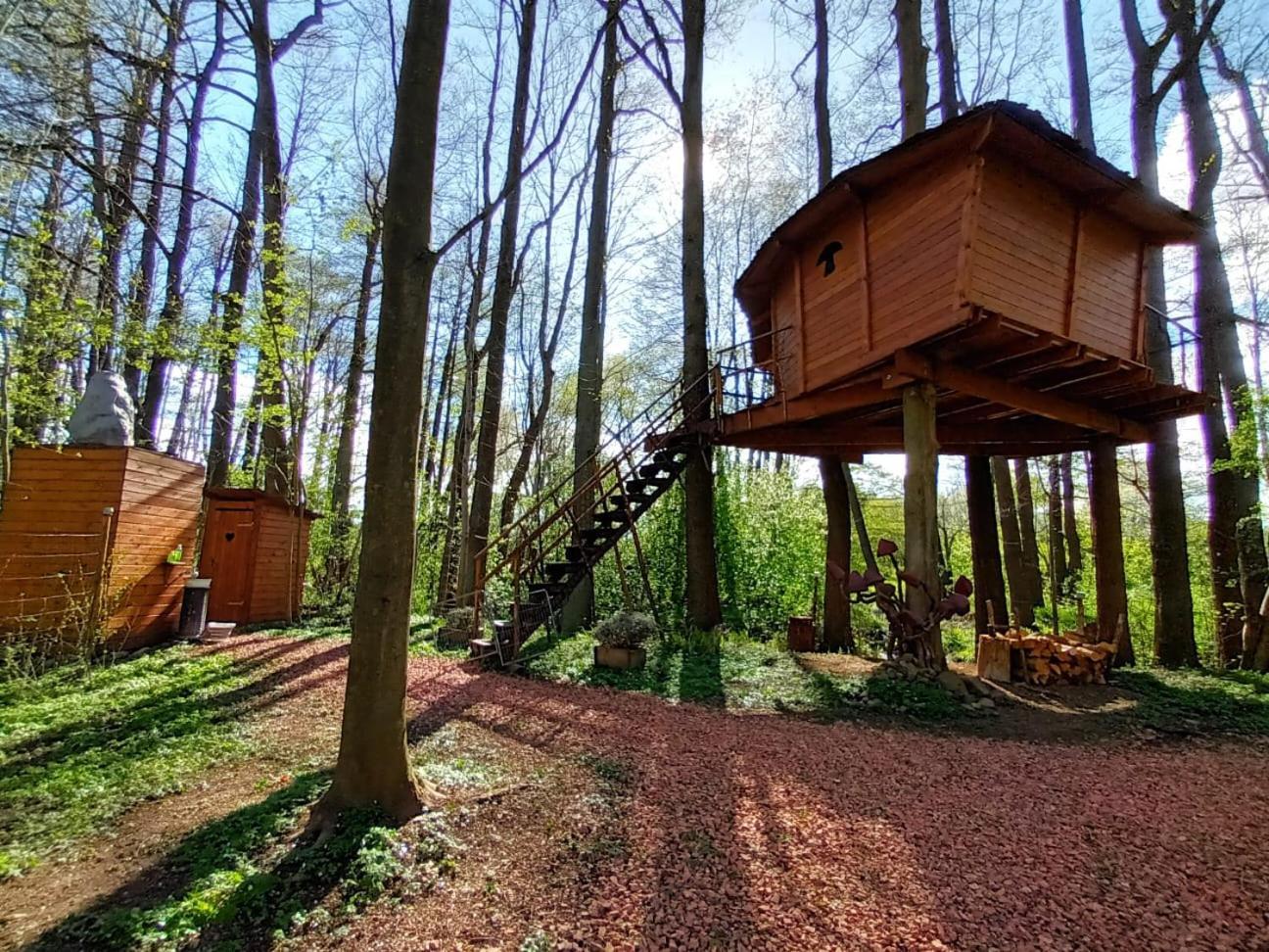 Treehouse V Brdech Villa Bohutín Exteriör bild